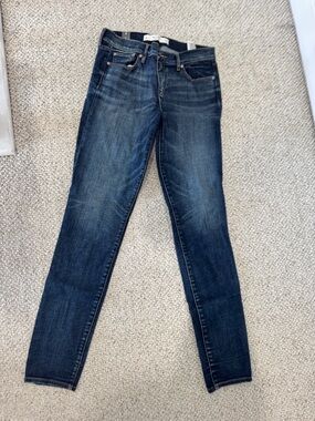 Abercrombie & Fitch Women's Dark Indigo Skinny Jeans